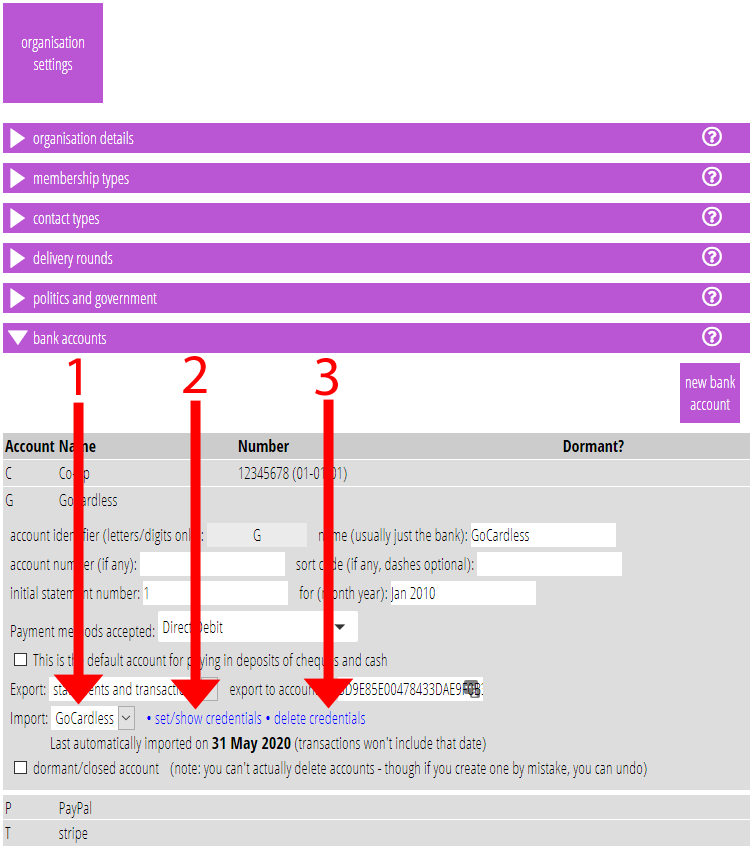 Fig 1: set/show credentials instead of a single box