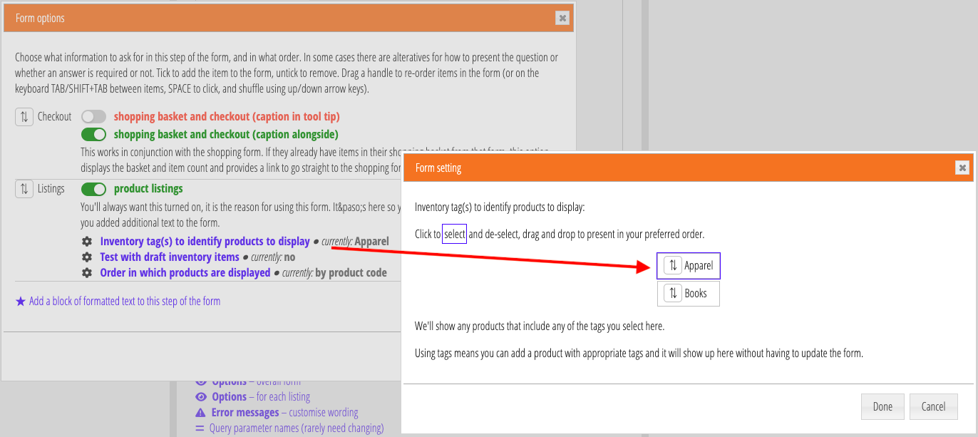 Inventory Form Html Inventory form and updated shopping form : Cameo: membership organiser